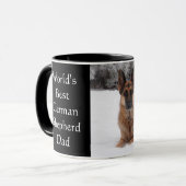 De beste Duitse herderpap ter wereld Mok (Voorkant links)