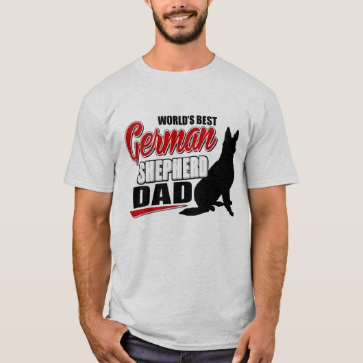 De beste Duitse herderpap ter wereld T-shirt (Voorkant)
