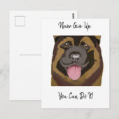 De beste Duitse herdershond geeft nooit op Briefkaart (Voorkant / Achterkant)