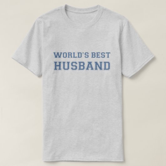 De Beste Echtgenoot van de wereld T-shirt (Design voorkant)