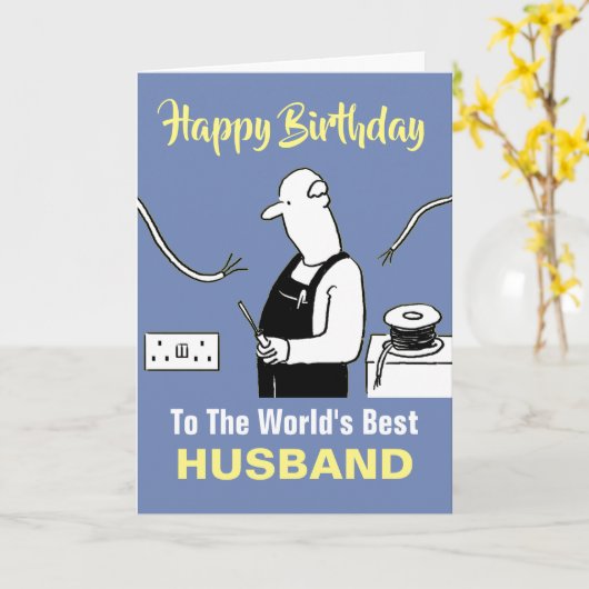 De beste elektricien ter wereld kaart (Gele Bloem)