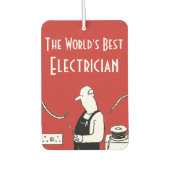 De beste elektricien ter wereld luchtverfrisser (Voorkant)