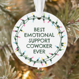 De beste emotionele ondersteuningsmedewerker ooit ornament