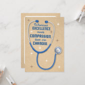 De beste en meest Brighe Artsen verdienen de Bedan Kaart (Voorkant / Achterkant in situ)