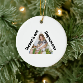 De beste en Schattigee hondenmoeder ooit Keramisch Ornament