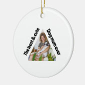 De beste en Schattigee hondenmoeder ooit Keramisch Ornament (Links)