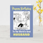 De beste fitness- en workout-echtgenoot ter wereld kaart (Gele Bloem)