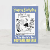 De beste Football van Word - Happy Birthday Kaart (Voorkant)