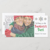 De beste fotokaart van het seizoen feestdagenkaart (Voorkant / Achterkant)