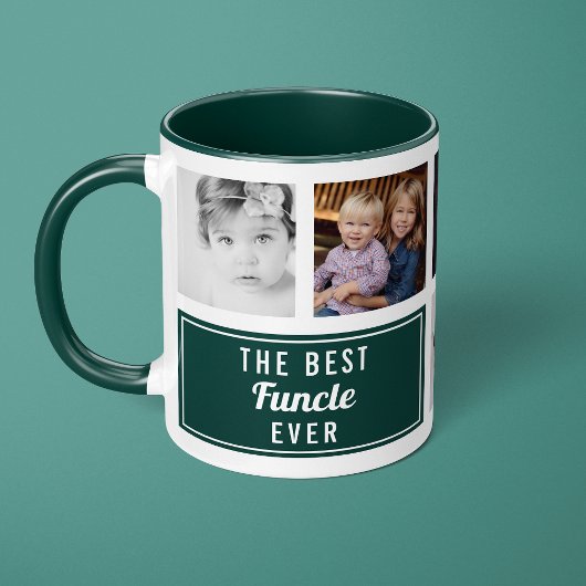 De Beste Funcle Ooit Groen Collage Foto Oom Mok