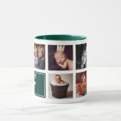 De beste Funcle Ooit Groene Collage Foto Oom Mok (Midden)