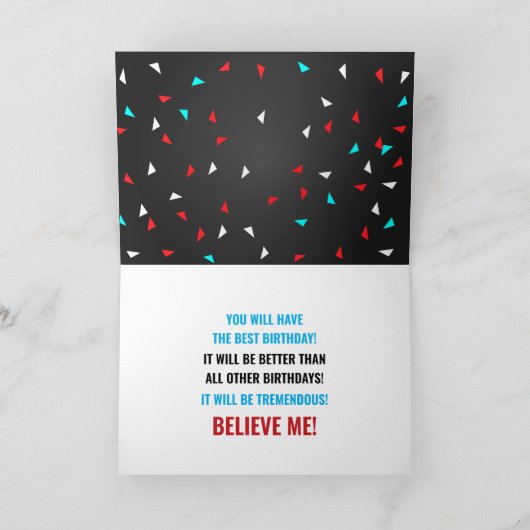 De beste Funny MAGA Donald Trump Birthday Card - 2 Kaart (Binnen)