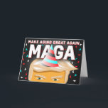 De beste Funny MAGA Donald Trump Birthday Card - 2 Kaart<br><div class="desc">Dit wenskaart is geweldig voor verjaardagen. De woorden hebben "Maak het opnieuw geweldig" met een cartoon afbeelding Donald Trump met een verjaardagscadeau op een pet en alle anderen. Het is geweldig voor liberalen,  conservatieven of iedereen die alleen maar van een knuffel houdt en van politiek houdt.</div>