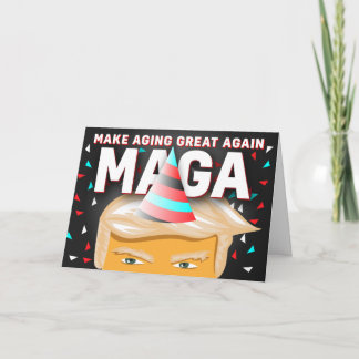 De beste Funny MAGA Donald Trump Birthday Card - 2 Kaart