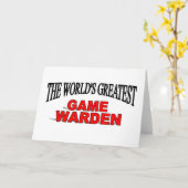 De beste game-warden ter wereld kaart (Gele Bloem)