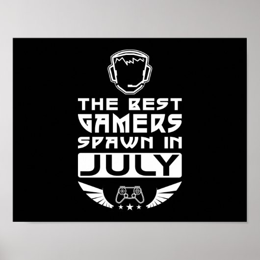 De beste gamers in juli poster (Voorkant)