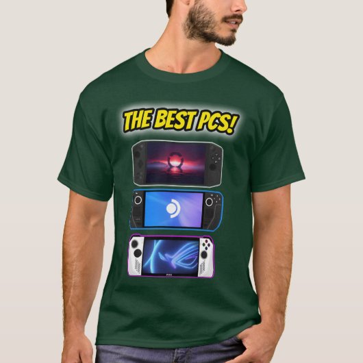 De beste gaming pc's meisje retro t-shirt (Voorkant)
