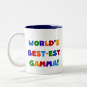 De beste gamma's ter wereld: heldere kleuren tweekleurige koffiemok (Links)