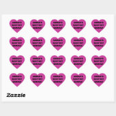 De beste gamma's ter wereld, zwart en wit hart sticker (Vel)