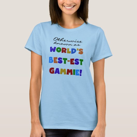 De beste gammie T-shirts en cadeautjes ter wereld (Voorkant)