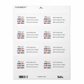 De beste gammie T-shirts en cadeautjes ter wereld Etiket (Full Sheet)