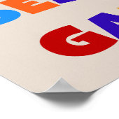 De beste gammie T-shirts en cadeautjes ter wereld Poster (Hoek)