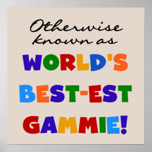 De beste gammie T-shirts en cadeautjes ter wereld Poster