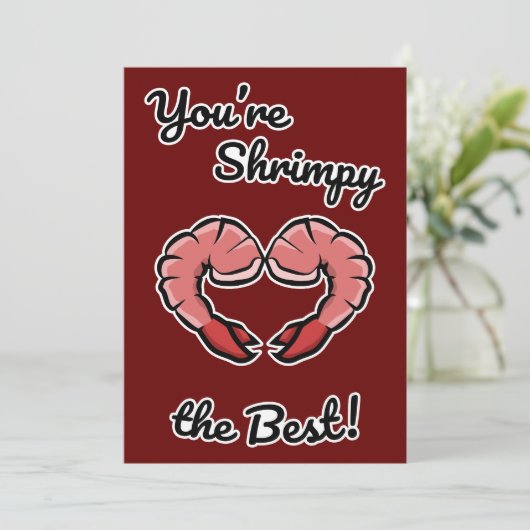 De beste garnaal ooit kaart (Staand voorkant)