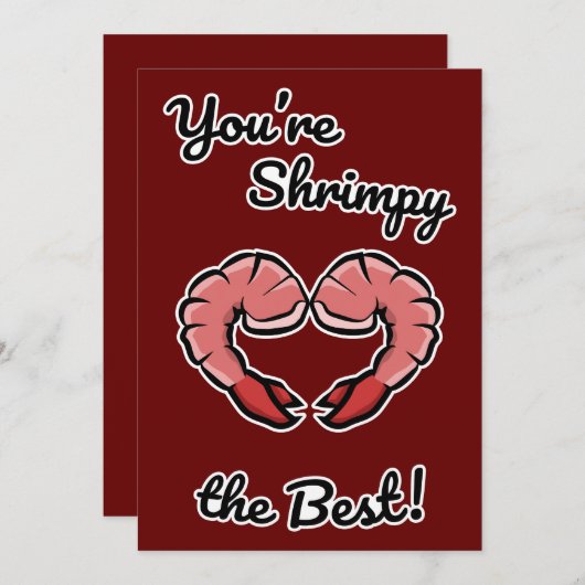 De beste garnaal ooit kaart (Voorkant / Achterkant)