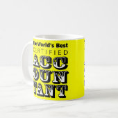 De beste gecertificeerde accountant ter wereld koffiemok (Voorkant links)