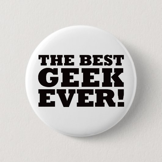 De beste geek ooit ronde button 5,7 cm (Voorkant)