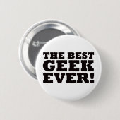 De beste geek ooit ronde button 5,7 cm (Voorkant /achterkant)