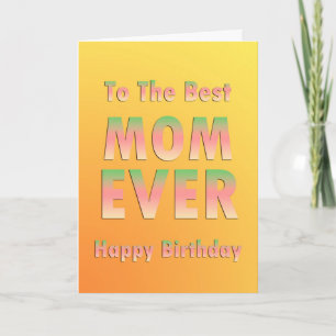 De beste Gelukkige Verjaardag van het Mamma Kaart