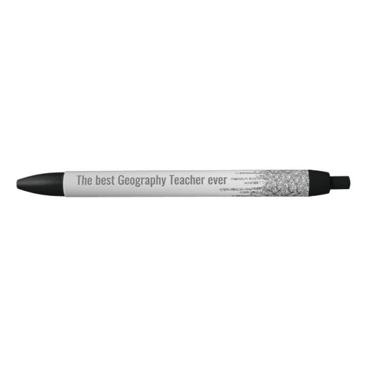 De beste geografische leraar ooit, de grappige les zwarte inkt pen (Voorkant)