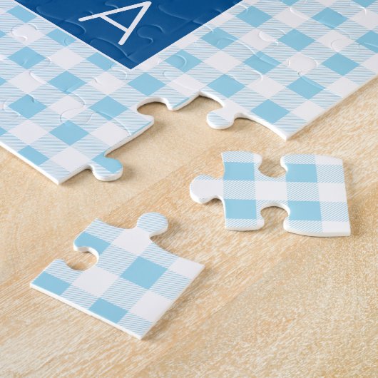 De beste gepersonaliseerde foto van opa Blue Pset  Legpuzzel (Zijkant)