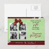 De beste geschenken vakantie fotokaart feestdagenkaart (Voorkant / Achterkant)