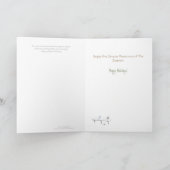 De beste geschenken zijn onder de bomen. feestdagen kaart (Binnen)