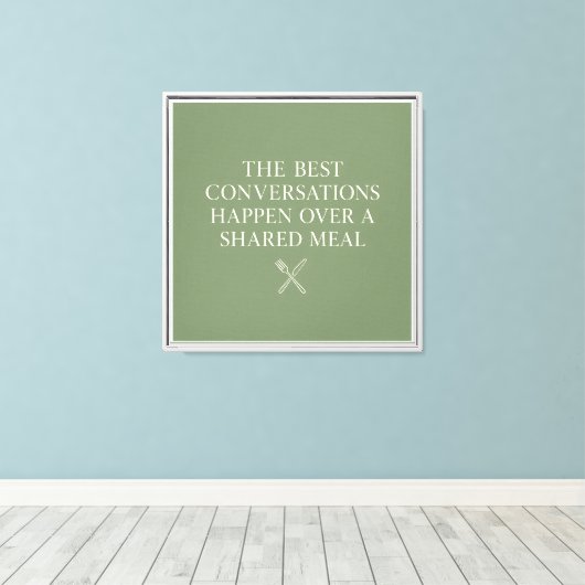 De Beste Gesprekken Canvas Afdruk (Insitu (Houten vloer))