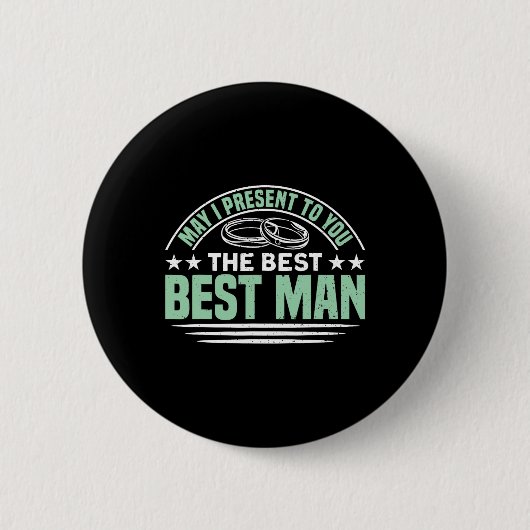 De Beste Getuige Bachelorfeest 1 Ronde Button 5,7 Cm (Voorkant)