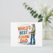De beste Gevist vader Waterverf Kaart ter wereld (Staand voorkant)