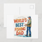 De beste Gevist vader Waterverf Kaart ter wereld (Voorkant / Achterkant)