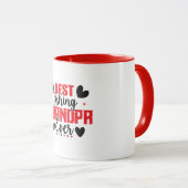 De beste Geviste opa op eersterangdag Vist Lover Mok (Voorkant rechts)