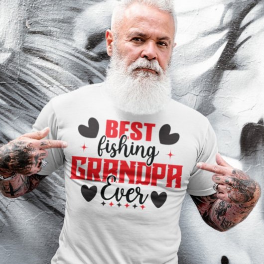 De beste Geviste opa op eersterangdag Vist Lover T-shirt