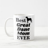 De beste geweldige Dane Mam ooit Tea en Koffiemok (Links)