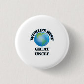 De beste geweldige oom ter wereld ronde button 3,2 cm (Voorkant)