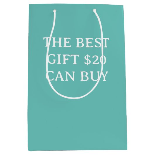 De beste Gift 20$ kan kopen Grappig Medium Cadeauzakje (Voorkant)