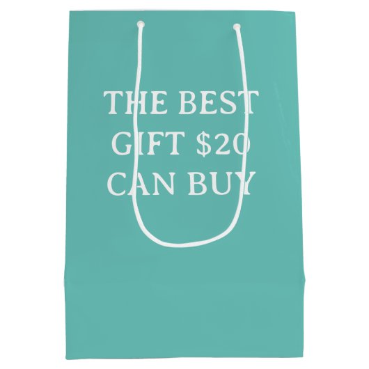 De beste Gift 20$ kan kopen Grappig Medium Cadeauzakje (Achterkant)