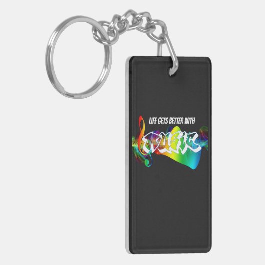 De beste gitaarleraar sleutelhanger (Voorkant Links)