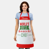 De beste Gnocchi chef ter wereld - gepersonaliseer Schort (Gedragen)