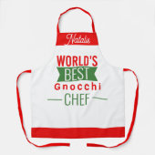 De beste Gnocchi chef ter wereld - gepersonaliseer Schort (Voorkant)